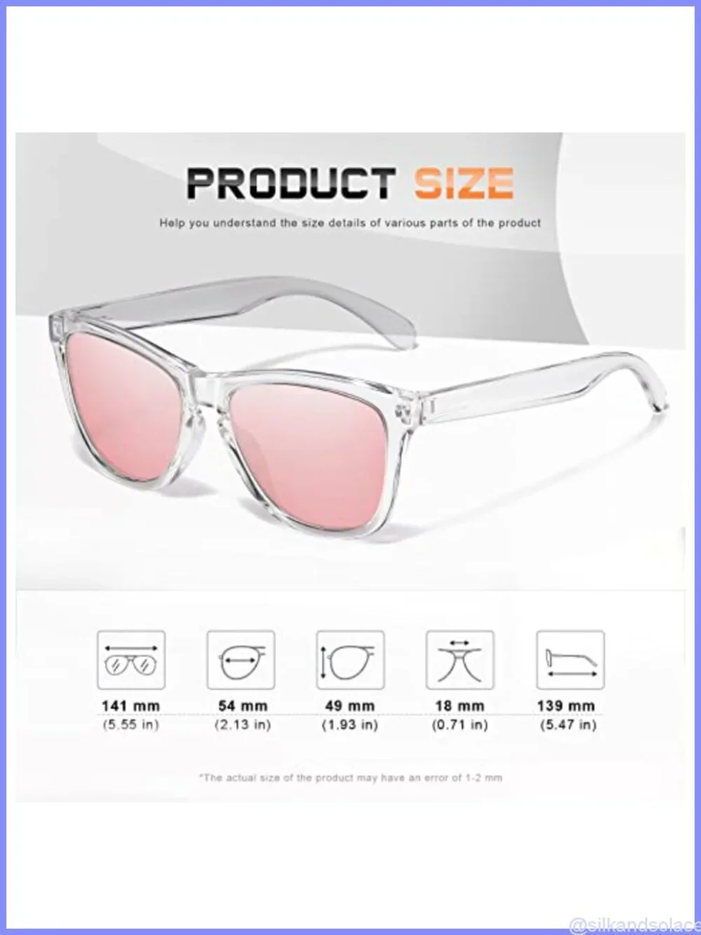 Polarized Sunglasses UV400 Protection Lightweight Retro Full Frame Oval